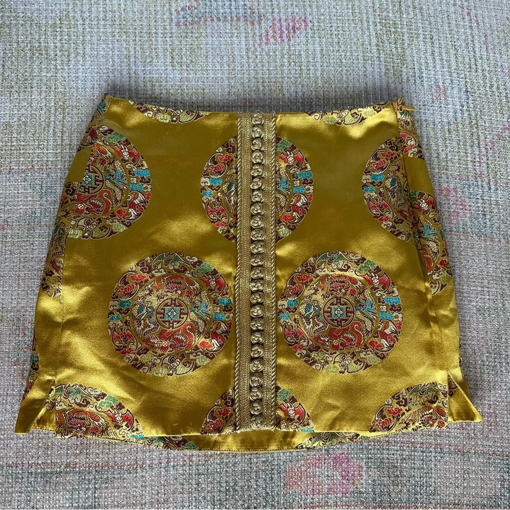 Nasty Gal Forbidden City Jacquard mini skirt